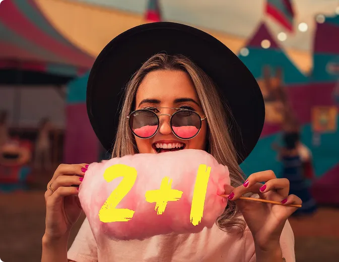 En todos los diseños 2+1 GRATIS